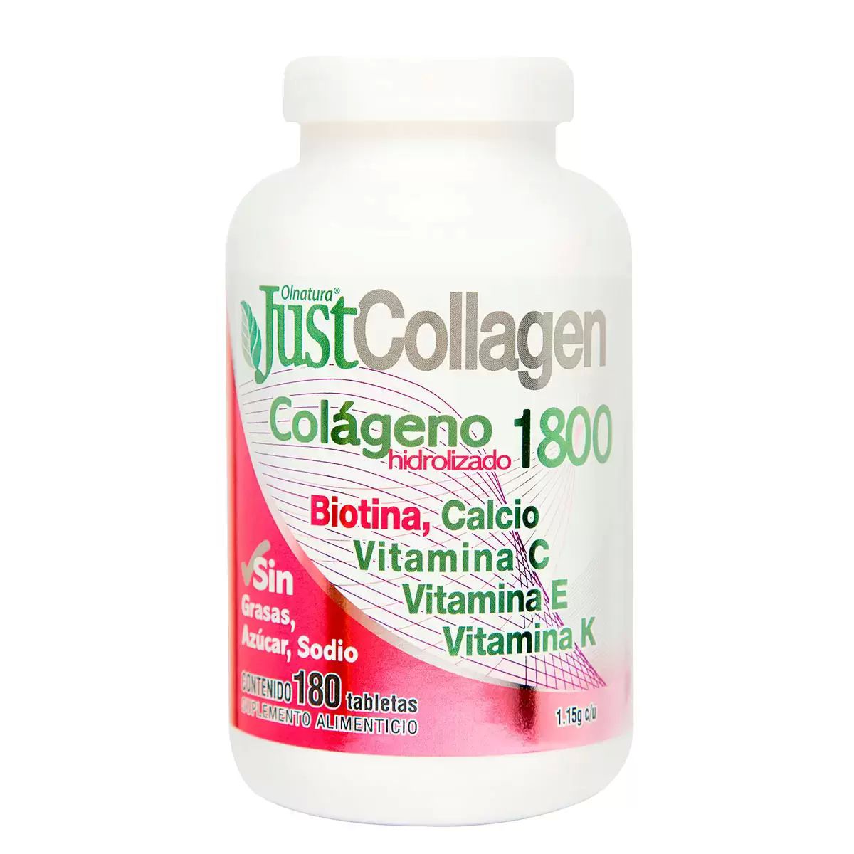  Just Collagen Colágeno Hidrolizado 1800 180 Tabletas