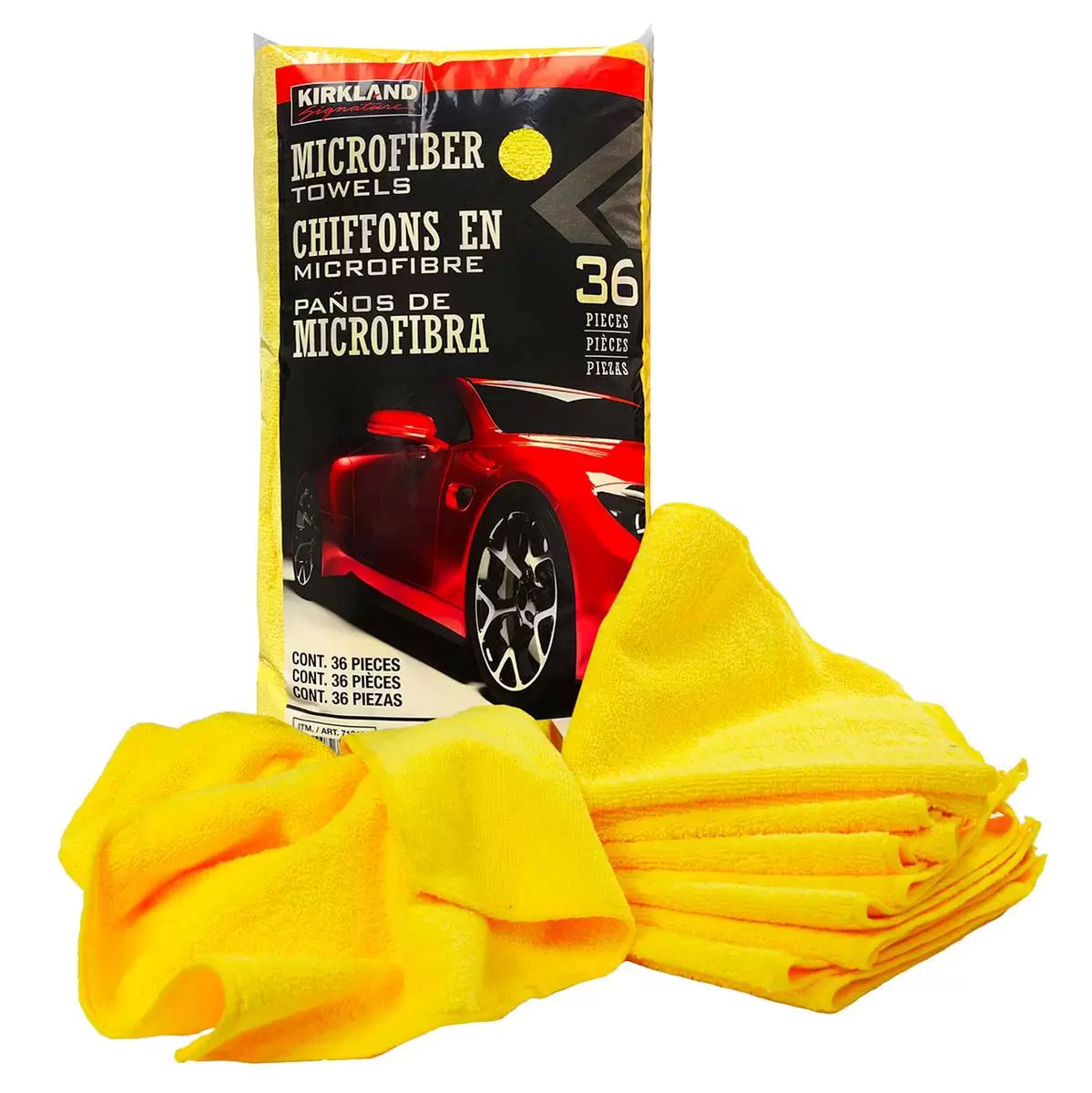 Kirkland Signature Ultra Plush Microfiber Towels 36 Pack, Yellow - Foto 7