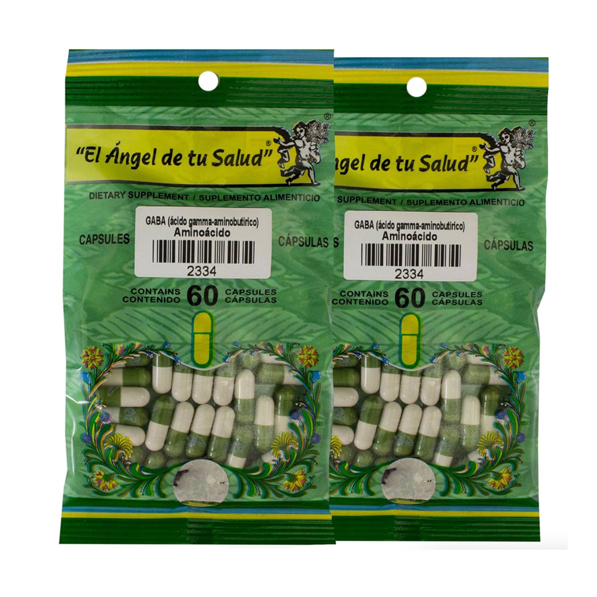 Gaba 120 cápsulas El Angel de tu Salud 2Pack