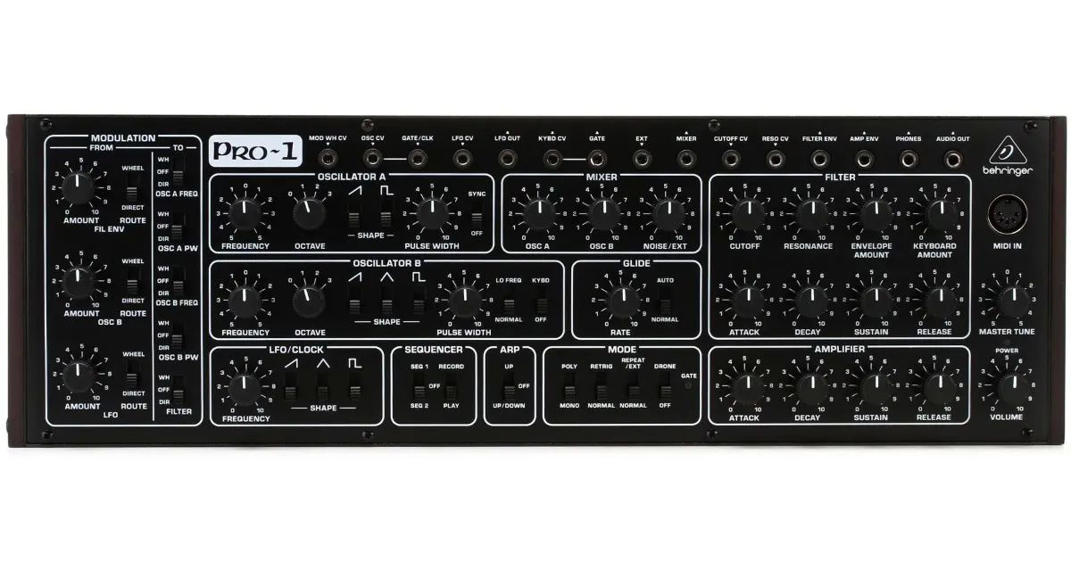 Sintetizador Anàlogico Behringer Modelo PRO-1