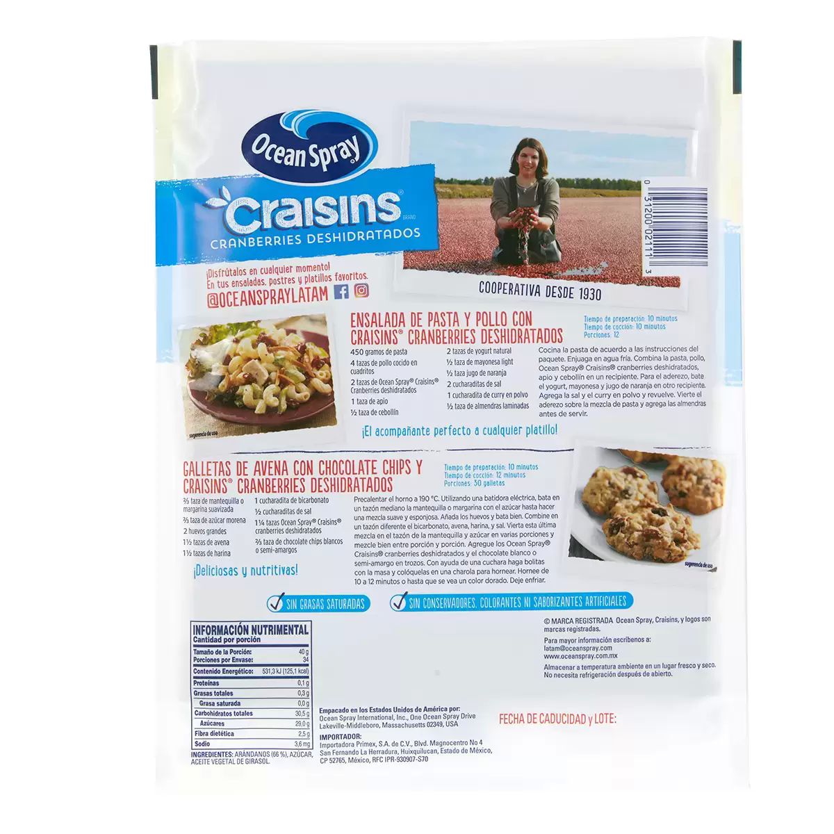 Arándanos Deshidratados 1.36kg Ocean Spray