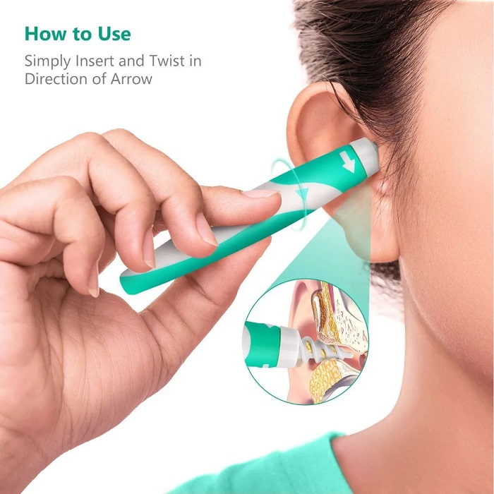 Kit de limpieza de oídos, herramienta segura de eliminación de cera de  oído, kit de eliminación de cerumen de oído, fácil de usar, sin dolor, con  caja