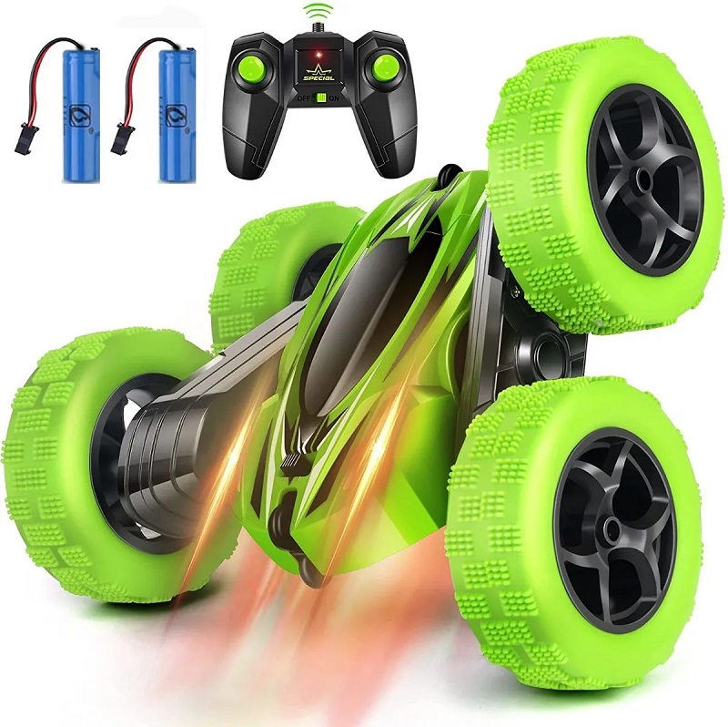 Vehículo Control Remoto Con Luz Led Para Niños Verde