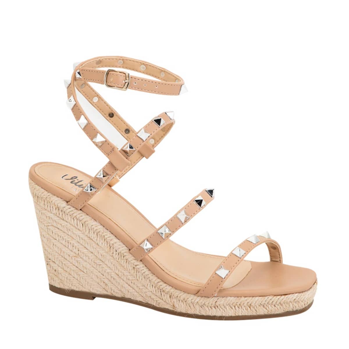 Sandalia Casual Con Plataforma Vi Line Color Beige 1032754