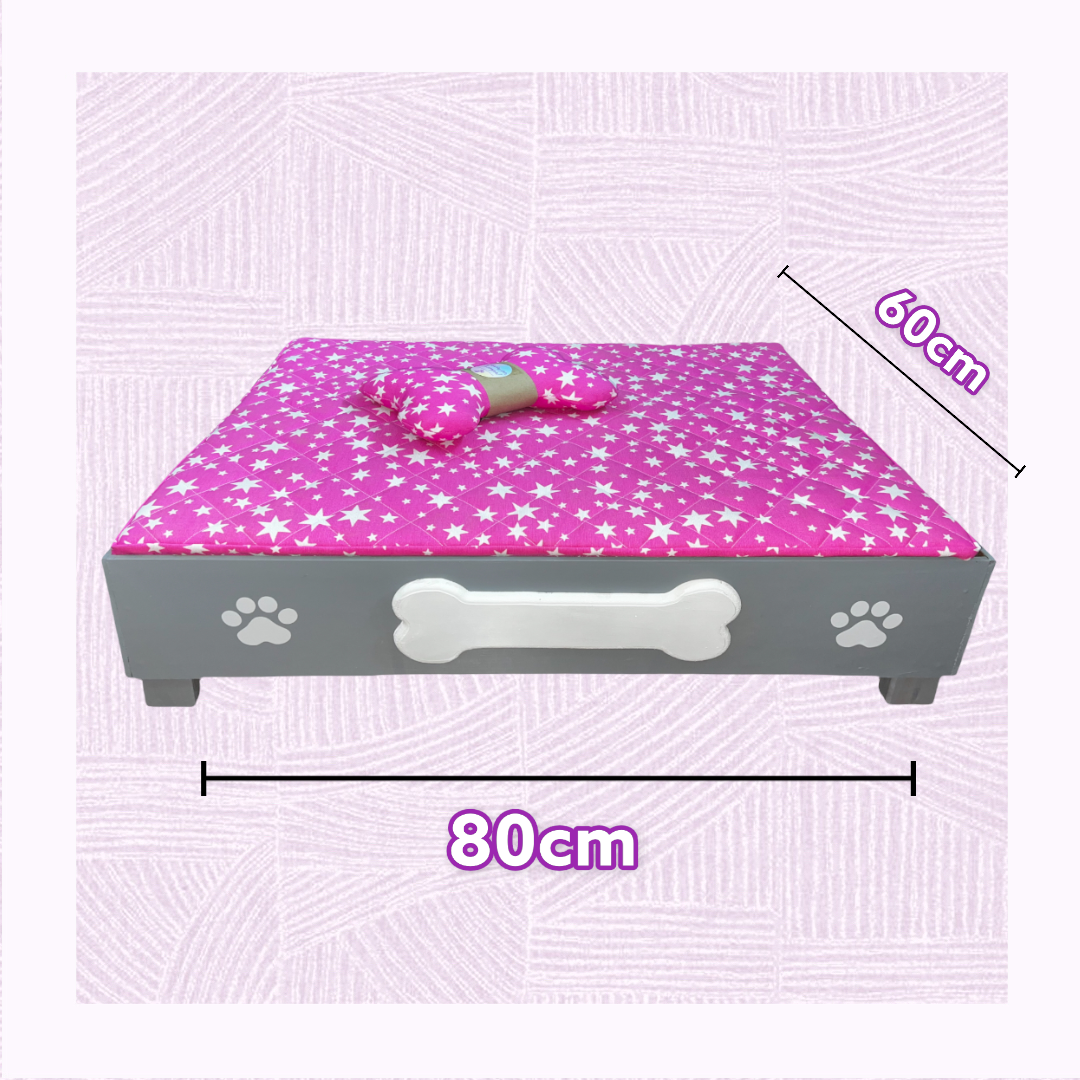 Cama de Madera Para Perro Mediano Modelo Box