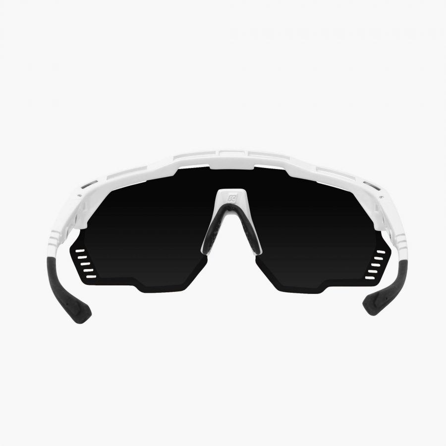 Lentes Scicon Aeroshade Kunken Gafa Deportiva Ciclismo Blanco / Lente Plateado Unitalla Varilla Blanca