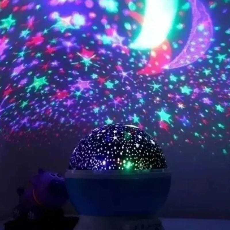 Lampara De Estrellas Proyección En El Techo Usb Y Pila
