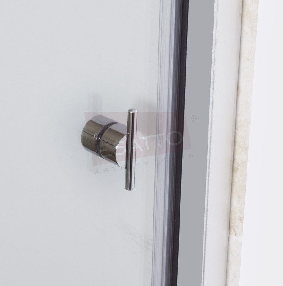 Esatto® Cancel Baño Recto Cristal Templado Aluminio 