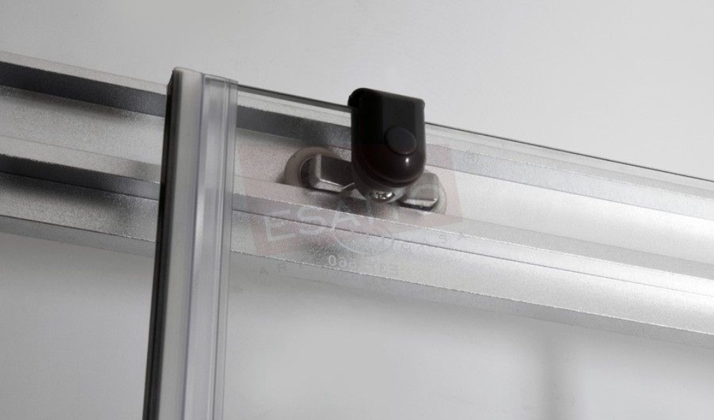 Esatto® Cancel Baño Recto Cristal Templado Aluminio 