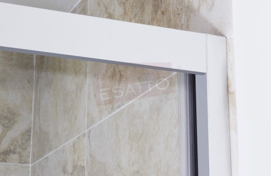 Esatto® Cancel Baño Recto Cristal Templado Aluminio 