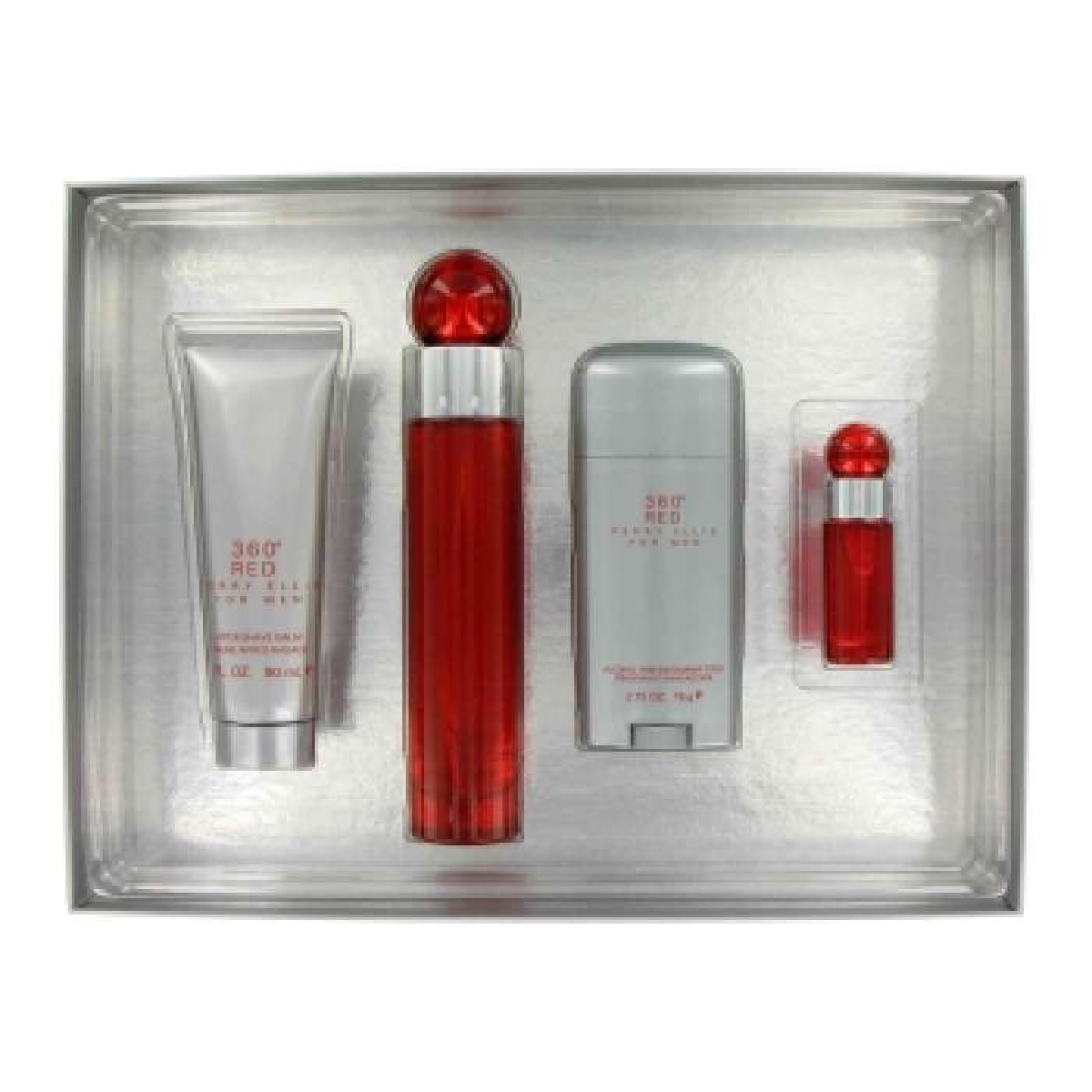 Set 360 Red Caballero Perry Ellis 4 Pz