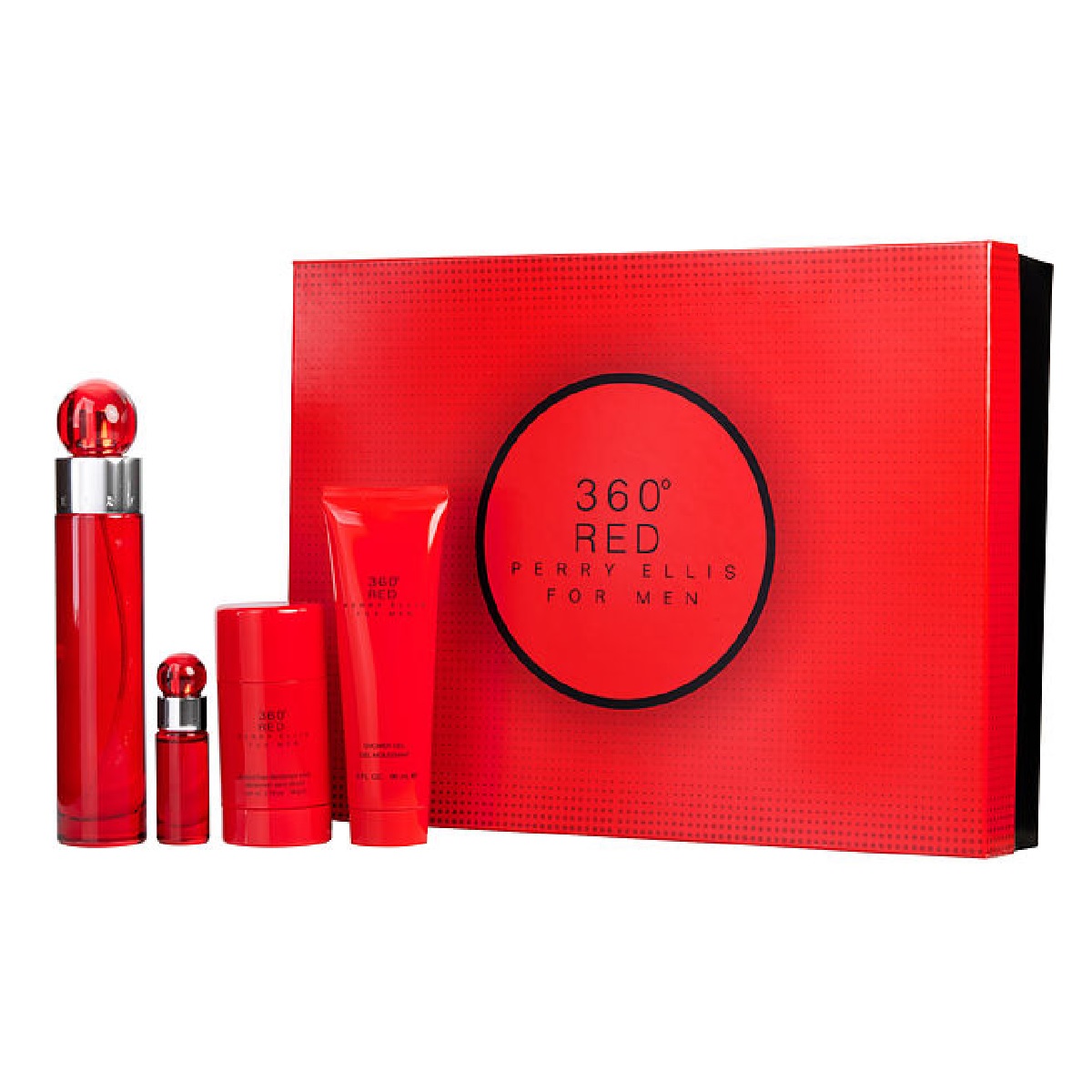Set 360 Red Caballero Perry Ellis 4 Pz