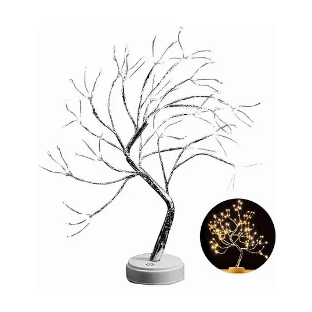 Lámpara Árbol De Bonsái 20 Pulgadas 108 Led Perla Decoración