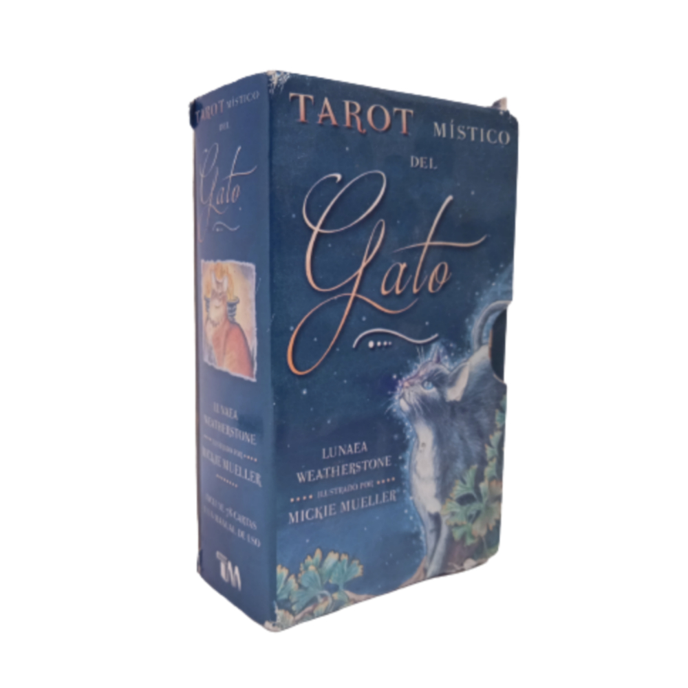 Tarot Místico Del Gato Lunaea Weatherstone Editorial Tomo + Bolso