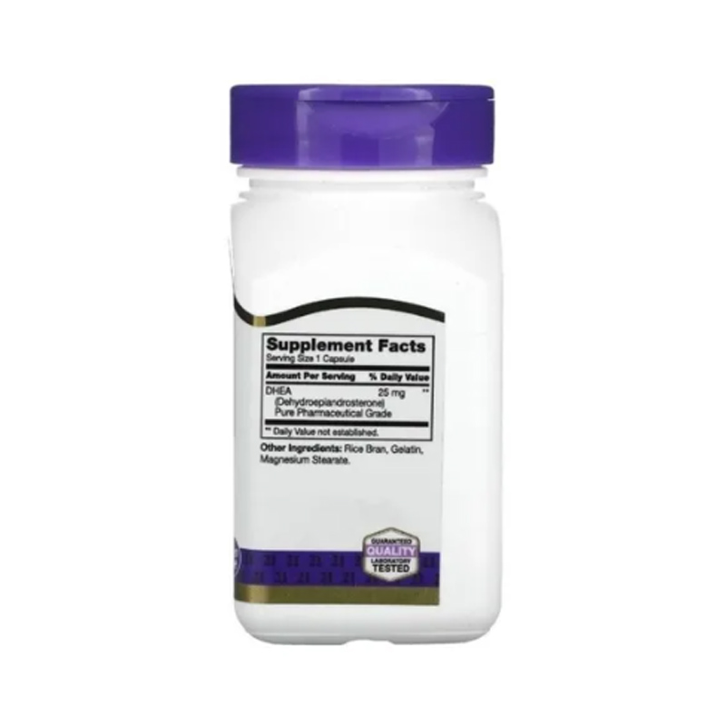 Suplemento Dhea 21st Century 25mg 90 Cap Libido Salud Sexual 