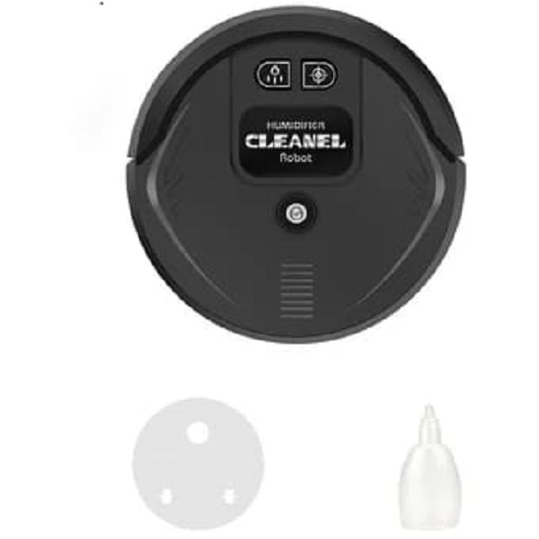 Barredora Automática Negra Humificador Inteligente Recargable