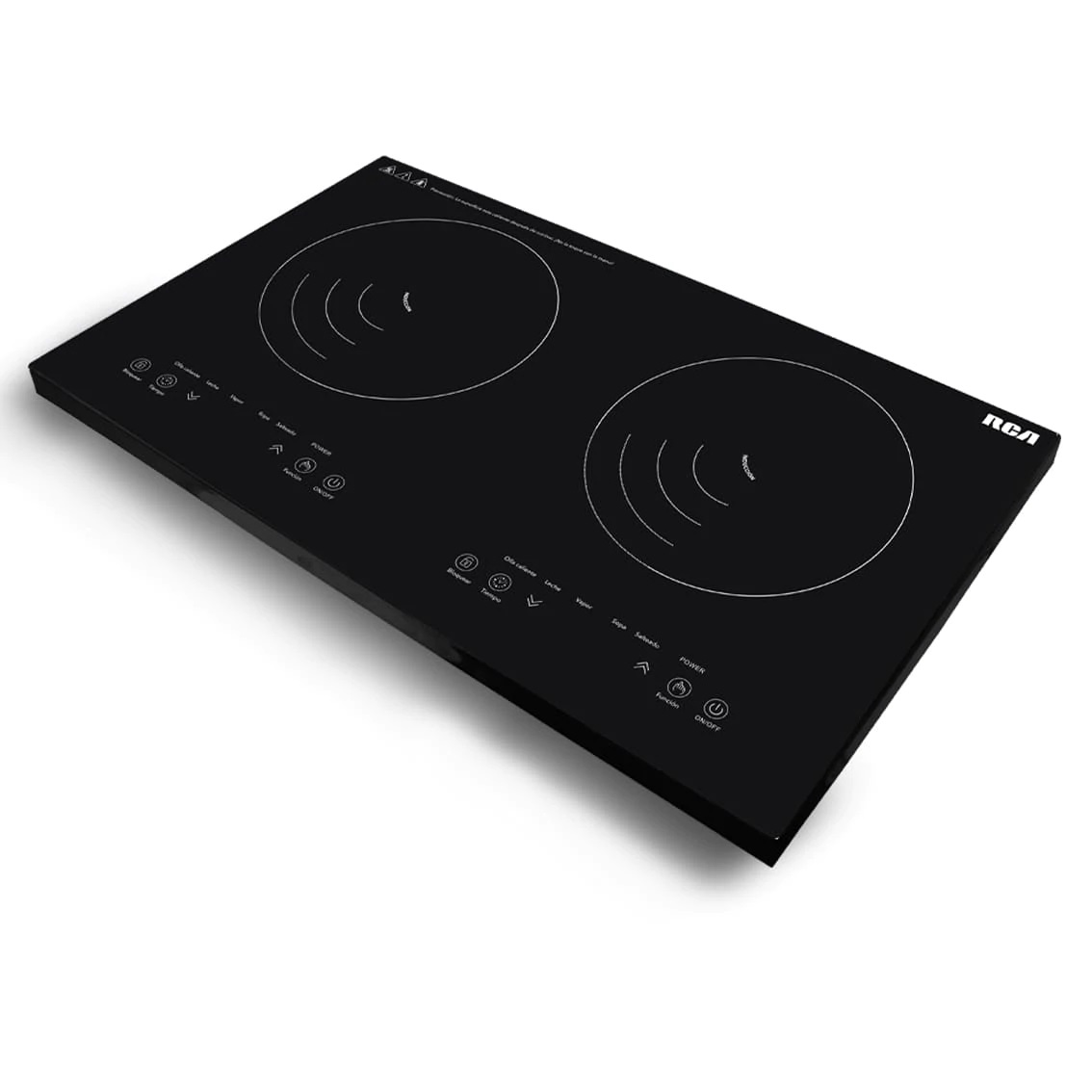 Parrila de induncion RCA RC-12A4 de 2 quemadores color negro