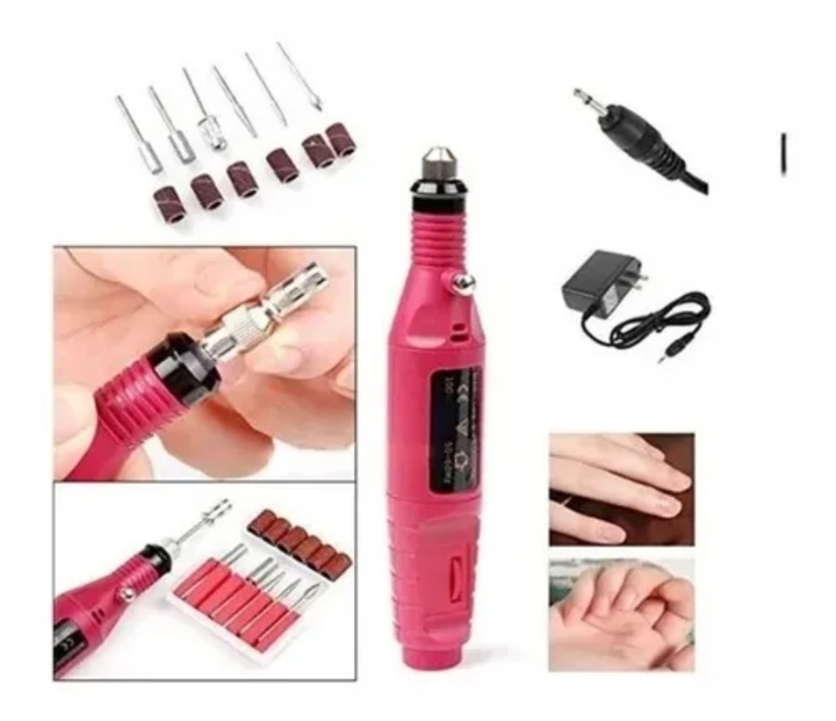 Kit Pulidor De Esmeril Para Cuidado De Uñas Semiprofesional