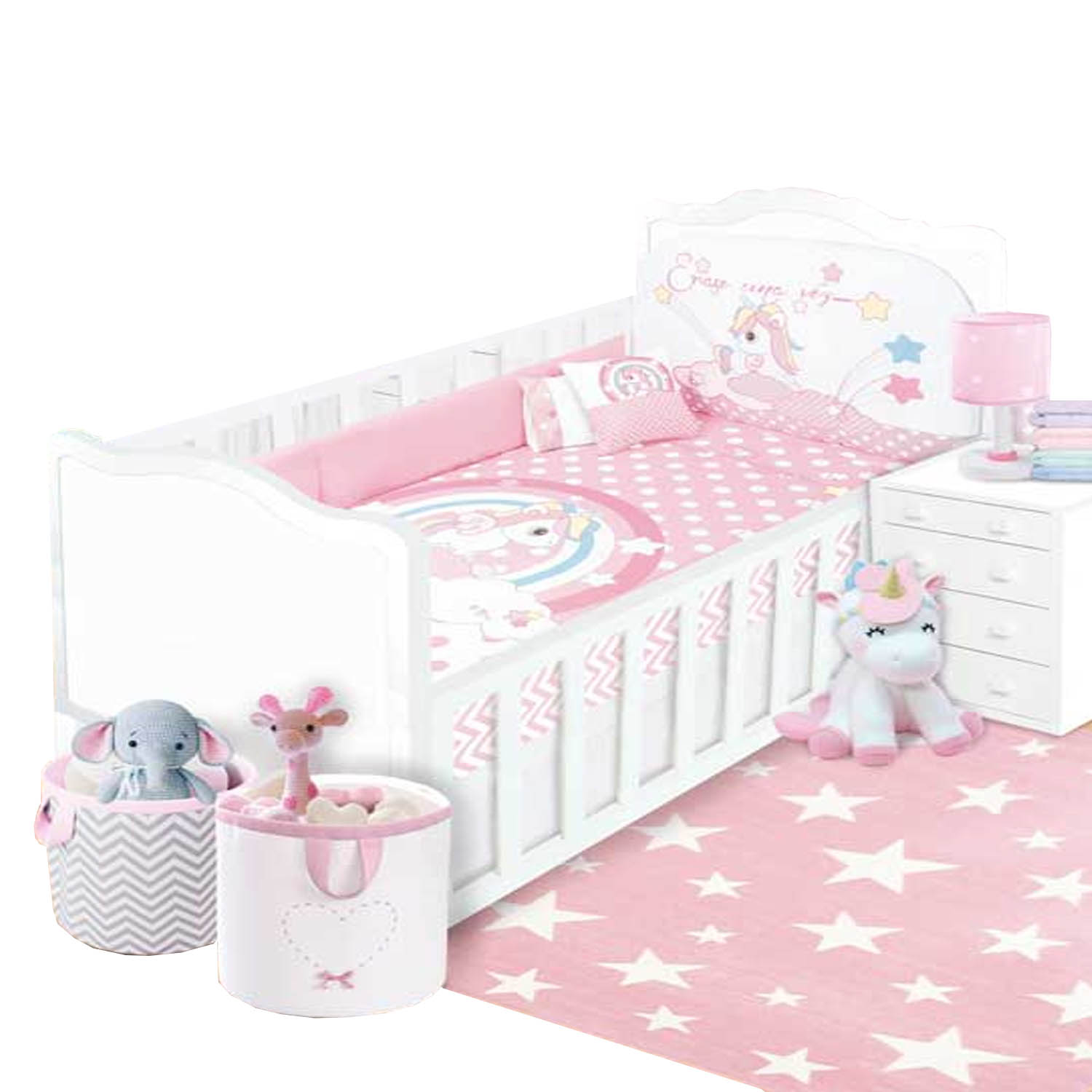 Set de Edredón Cuna Cama Baby Baby Unicornio