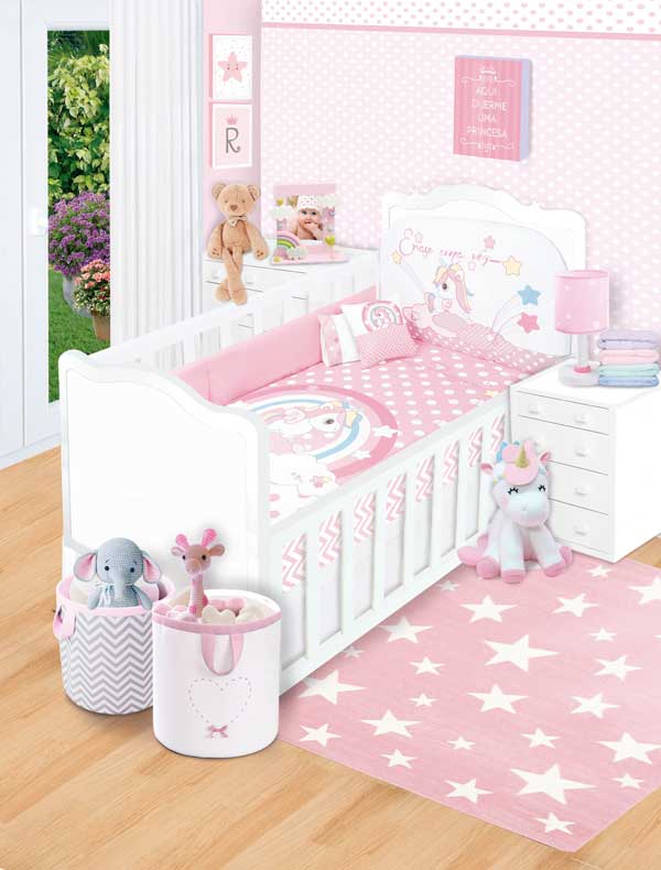 Set de Edredón Cuna Cama Baby Baby Unicornio
