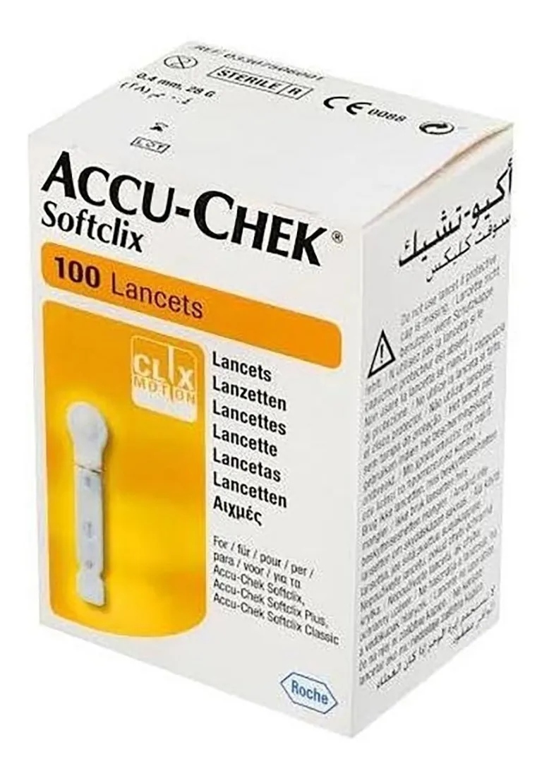 Tiras Reactivas Glucosa Accucheck Instant 100 piezas + 100 Lancetas