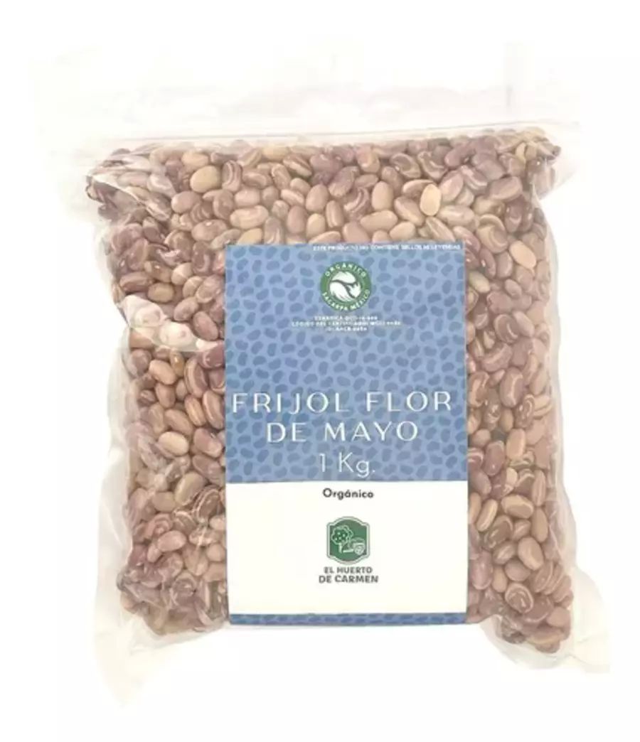 Frijol Flor De Mayo Orgánico 1 Kg Huerto De Carmen Agroecológico