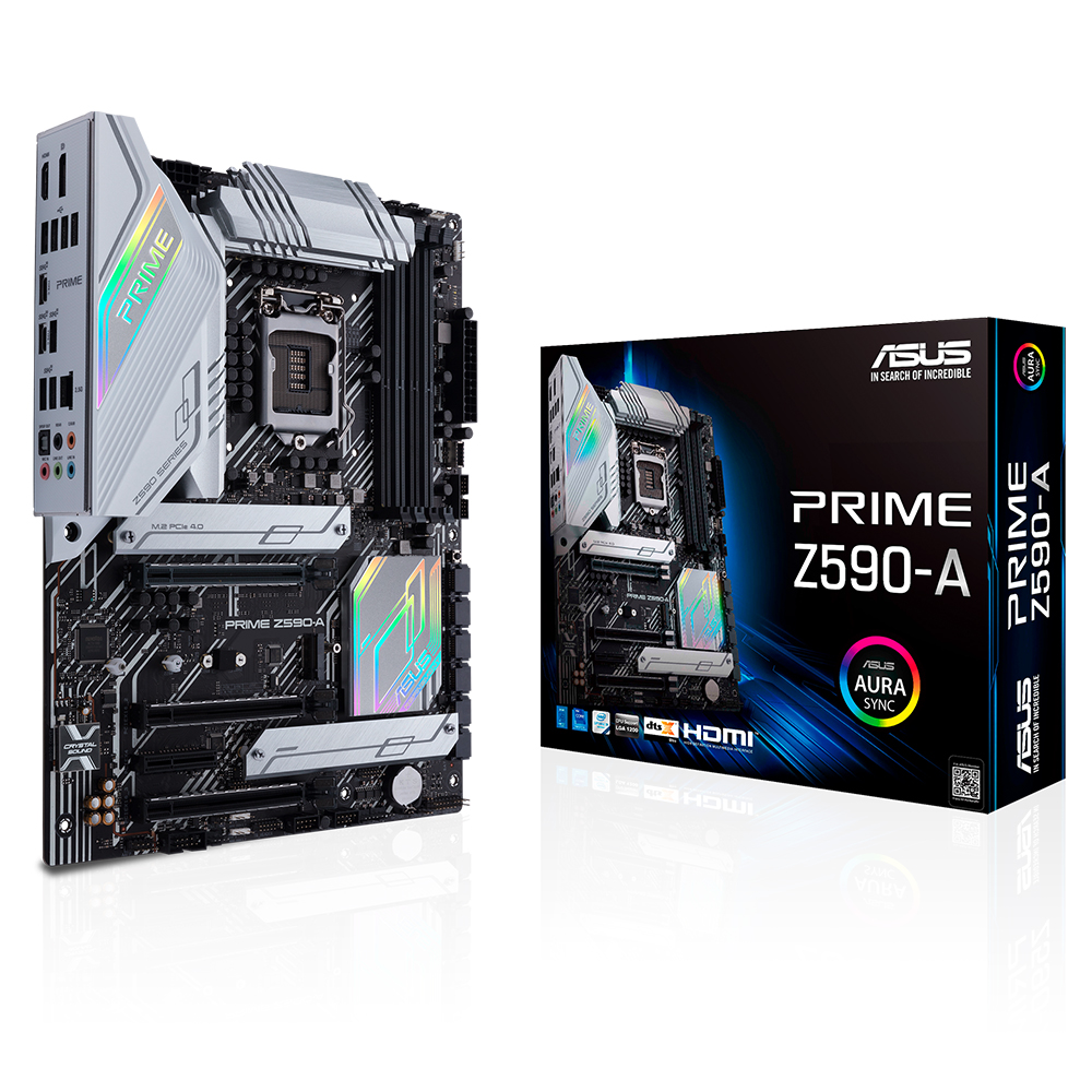 Tarjeta Madre ASUS ATX PRIME Z590-A, S-1200, Intel Z590, HDMI, 128GB DDR4 para Intel