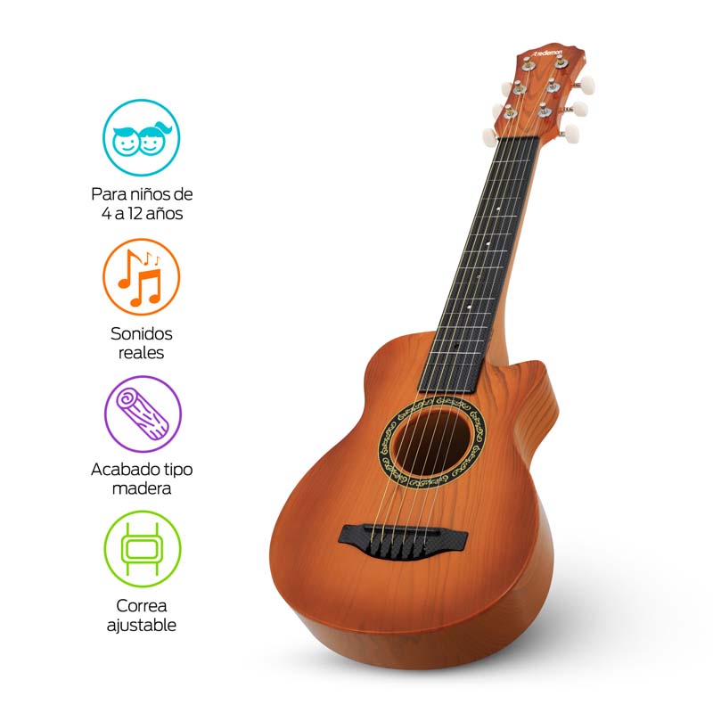 Guitarra para Niños de 4 a 12 años con Correa Ajustable Redlemon