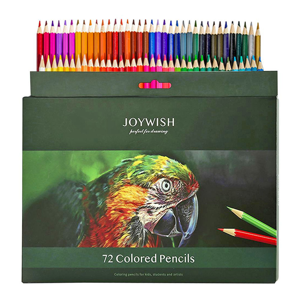 Set 72 Colores De Madera Surtidos para Dibujo y Arte Brutfuner Con Estuche