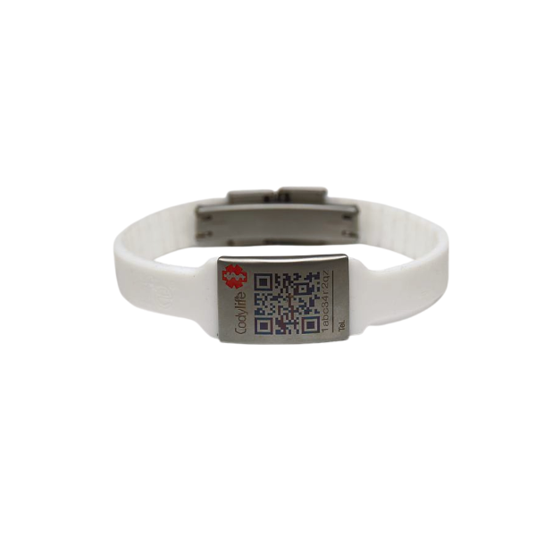 Pulsera de Identificación Médica con código QR Codylife Niza Flex