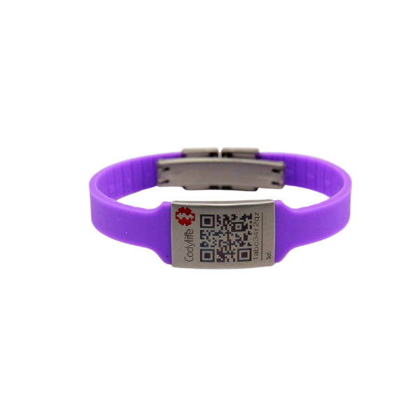 Pulsera de Identificación Médica con código QR Codylife Niza Flex