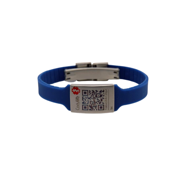 Pulsera de Identificación Médica con código QR Codylife Niza Flex