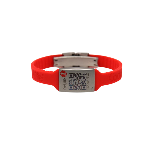 Pulsera de Identificación Médica con código QR Codylife Niza Flex