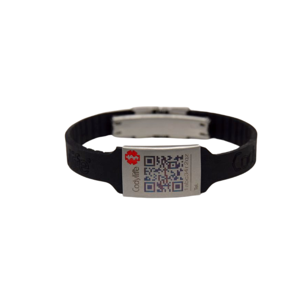 Pulsera de Identificación Médica con código QR Codylife Niza Flex