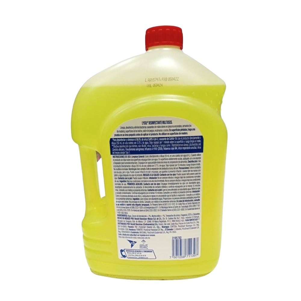 Limpiador Desinfectante Multiusos Lysol 594613 6 Litros CST