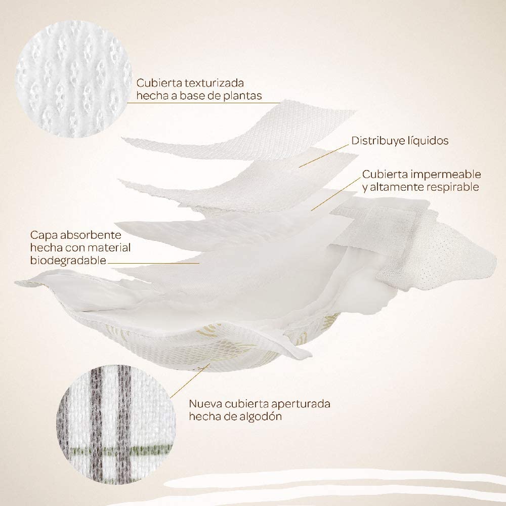 Huggies 12pz natural touch etapa RC recien nacido pañales de bebes