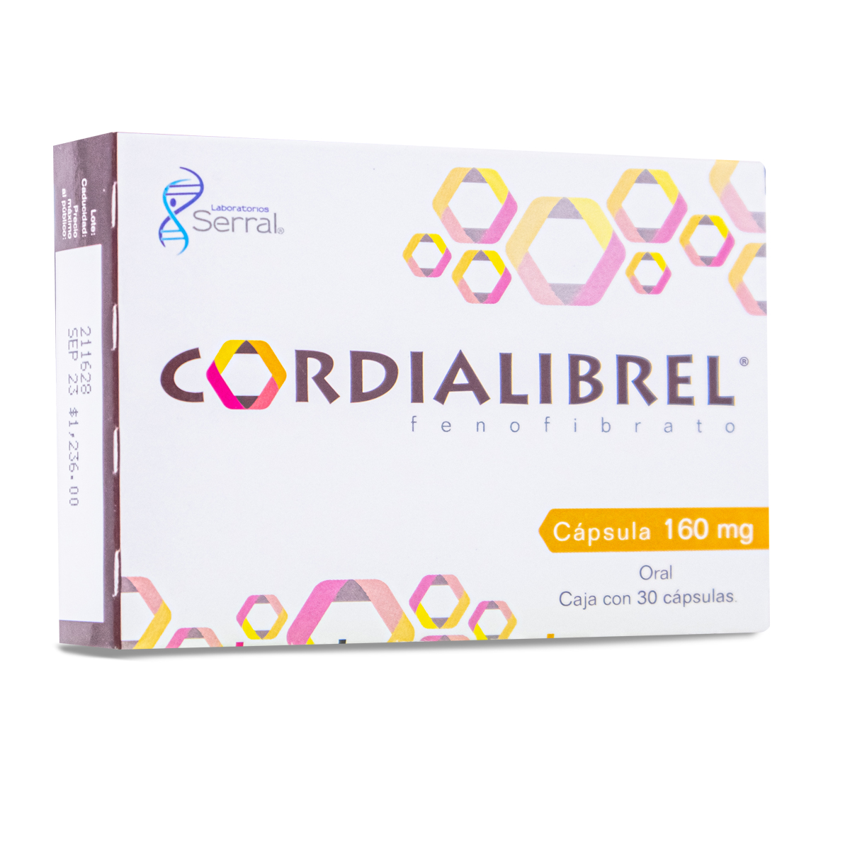 Cordialibrel Fenofibrato 30 Caps 160 Mg Serral 