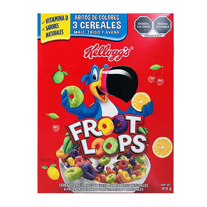 Cereal Froot Loops Kelloggs de 410 g