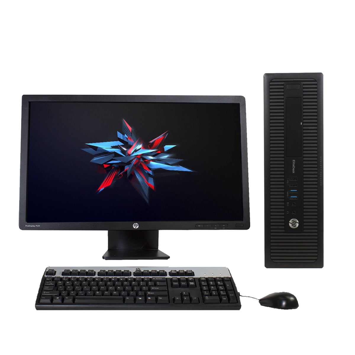 Computadora de Escritorio Hp Core i5 4ta Gen 8gb RAM 240gb Disco Solido Monitor 24" (Reacondicionado)