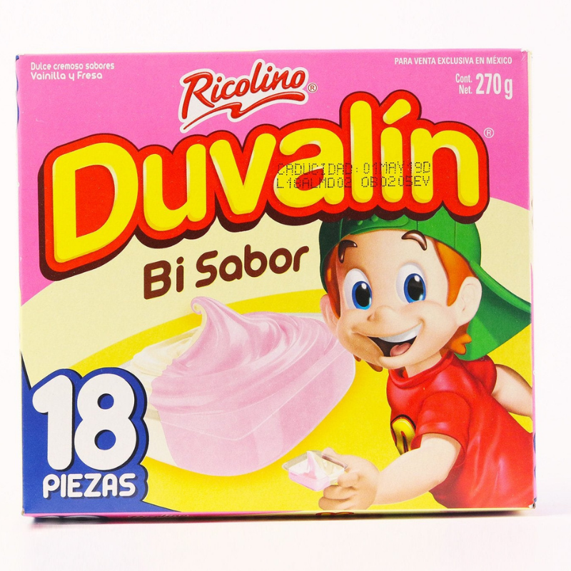 DUVALIN FRESA VAINILLA 18 PIEZAS