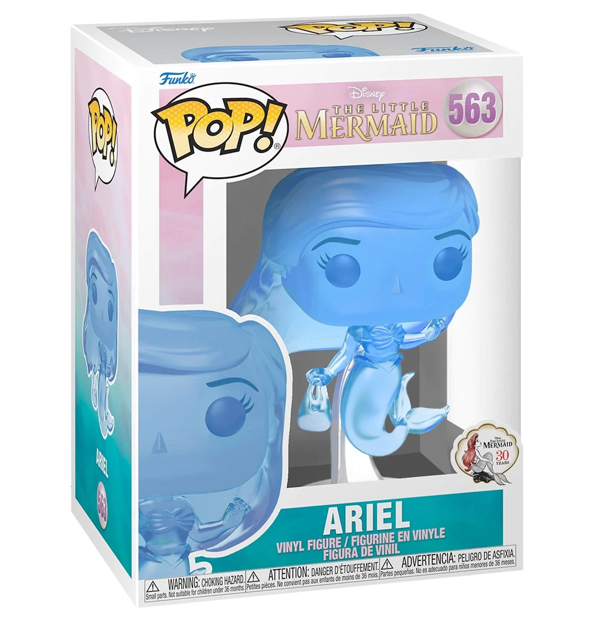 Funko Pop Disney: La Sirenita - Ariel Azul Translucida Exclusivo