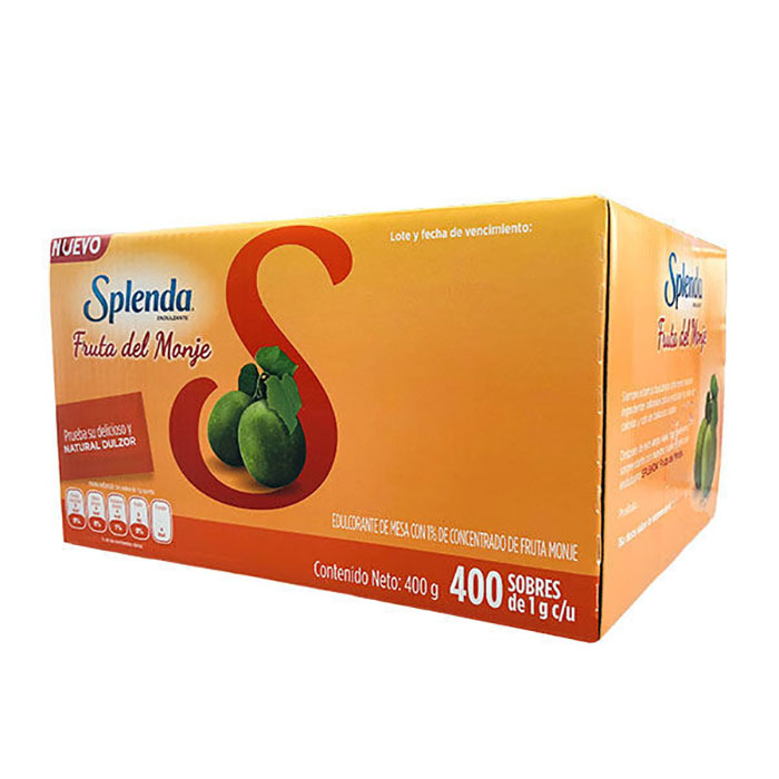 Fruta del Monje Splenda 400 sobres 1 g