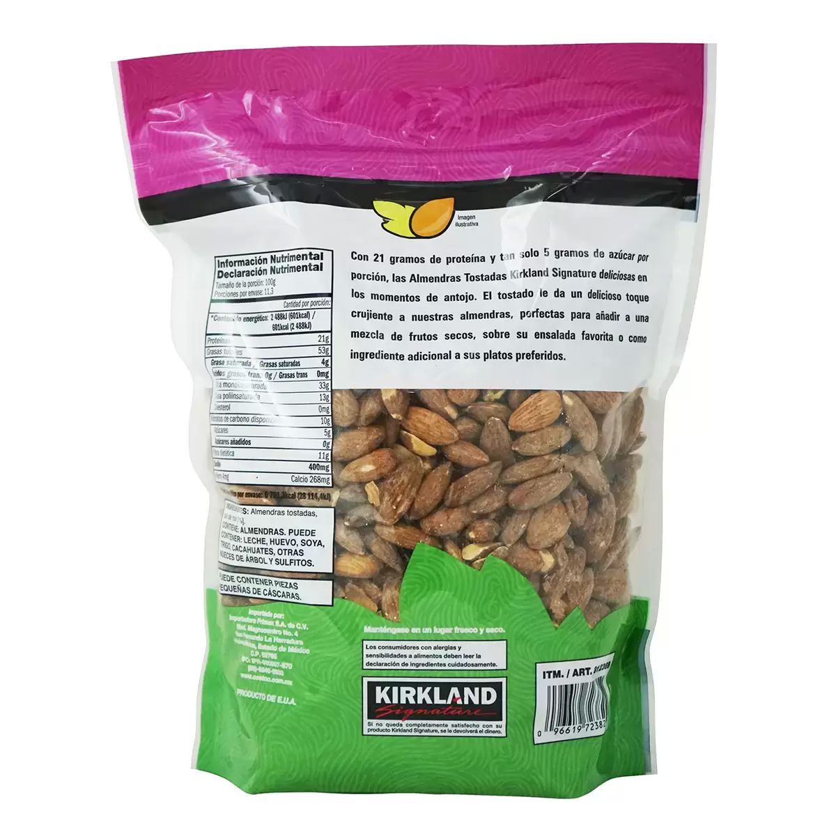  Almendras Tostadas 1.13kg Kirkland