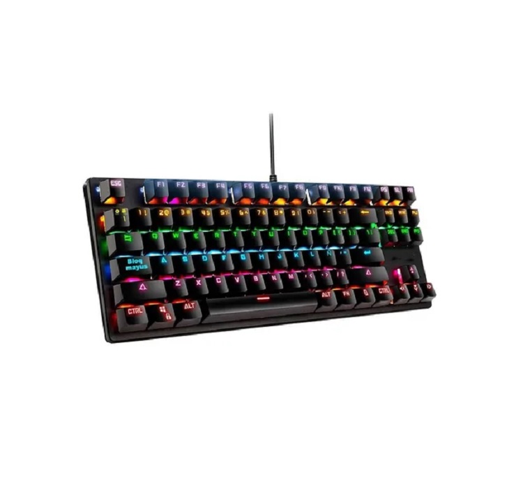 Teclado Gamer Mecanico 87 Teclas Negro