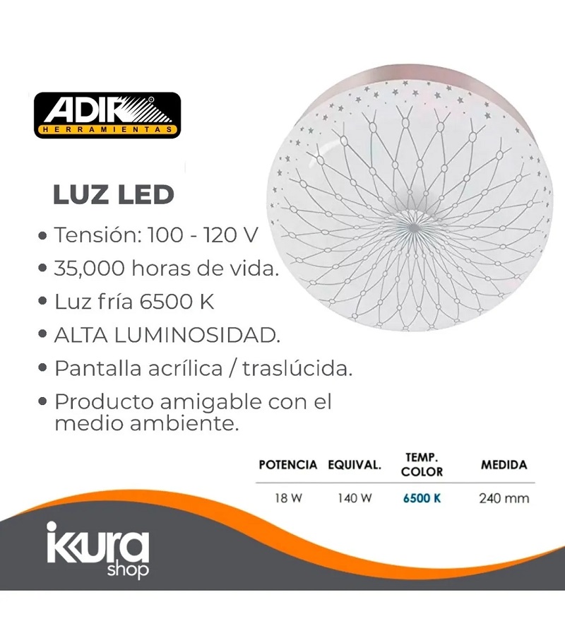 Plafón Decorativos Luz Led