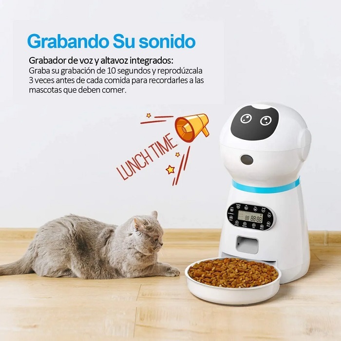 Dispensador De Alimento Automatico Para Perros Y Gatos 