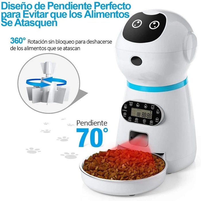 Dispensador De Alimento Automatico Para Perros Y Gatos 