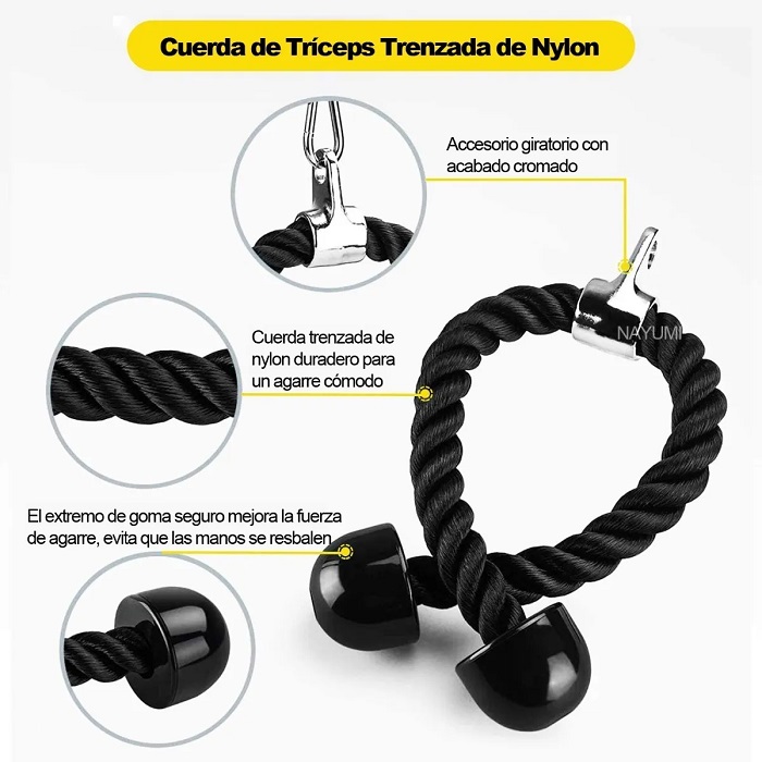 Equipo Fitness Diy Gimnasio Polea  Con Cable Para Biceps Triceps