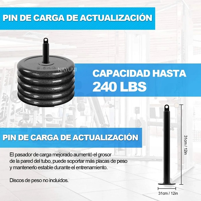Equipo Fitness Diy Gimnasio Polea  Con Cable Para Biceps Triceps