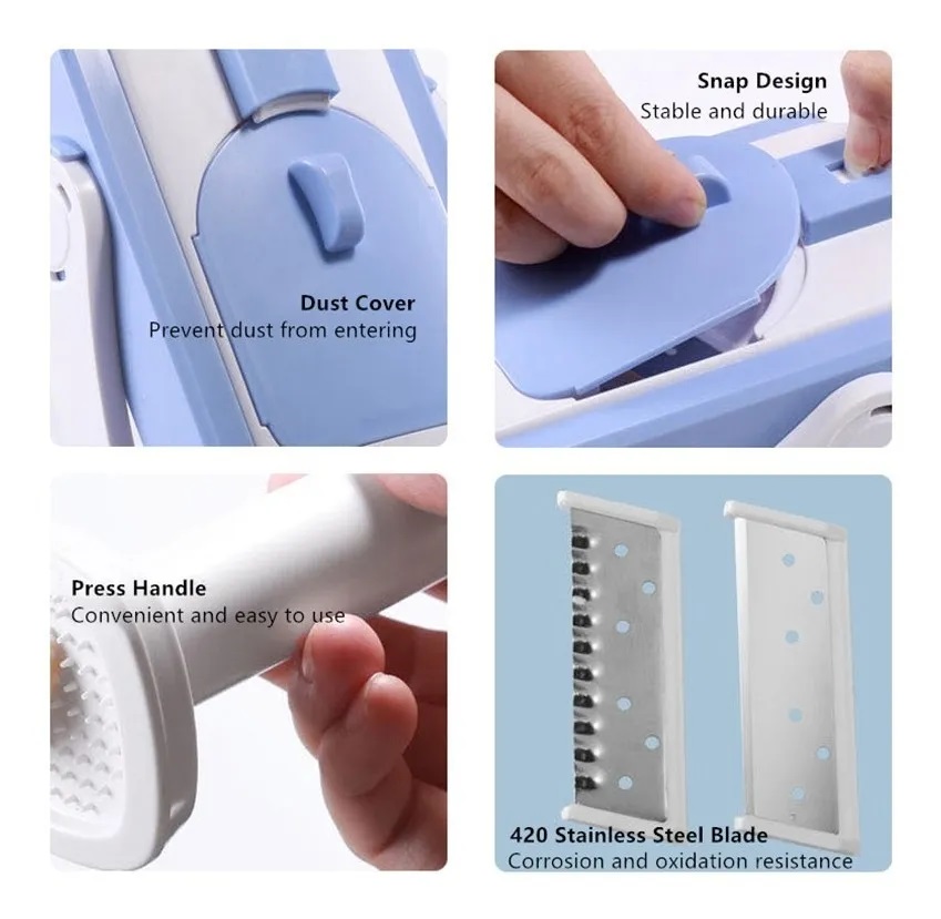 Cortador Rallador Rebanador De Verdura, Fruta